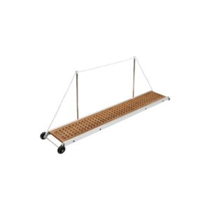 Passerelle fixe caillebotis en teck 210 cm