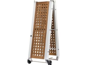 Passerelle pliante caillebotis en teck 210 cm