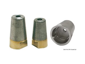 Ecrou avec anode aluminium Radice 20/22/25mm Aluminium