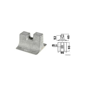 Anode de pied Yamaha 300/350 HP