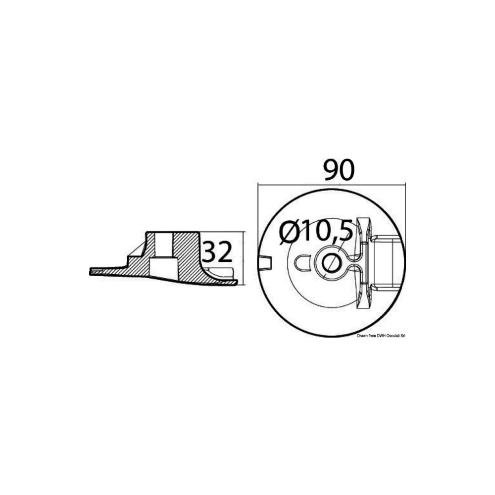 Anode aluminium plaque moteur 200/350 HP – Image 3