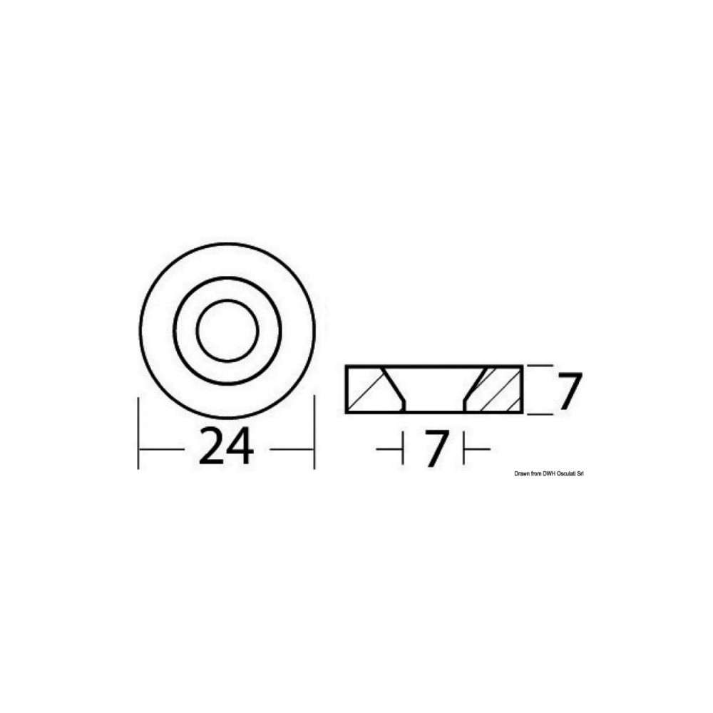 Anode rondelle Ø 24 x 7 mm – Image 3