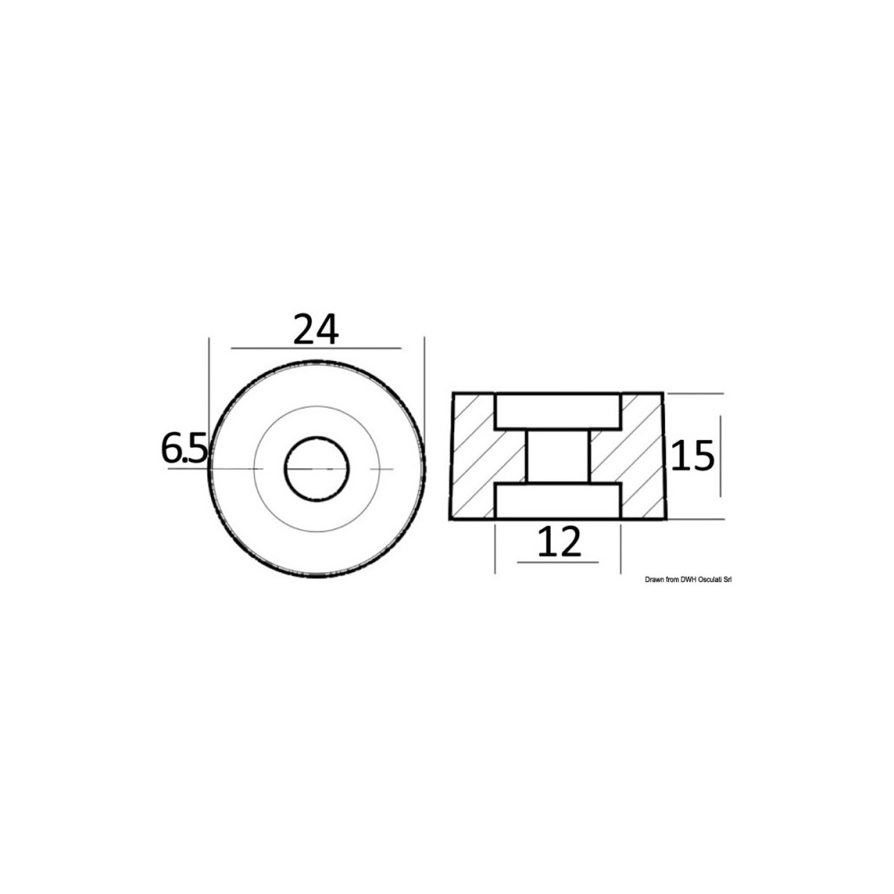 Anode collecteur zinc 70/90/115 HP – Image 2