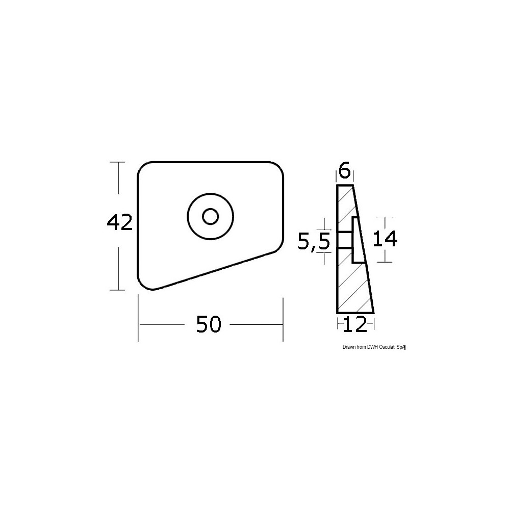 Double anode zinc p.Johnson/Evinrude 20/25/35 HP – Image 2