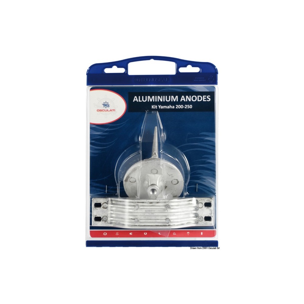 Kit anode hors-bords Yamaha 200/250 Aluminium