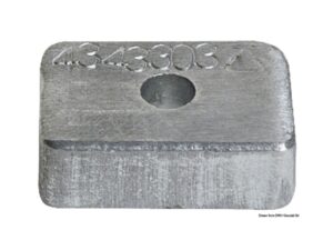 Anode aluminium pour Mercury 4/5/6 HP
