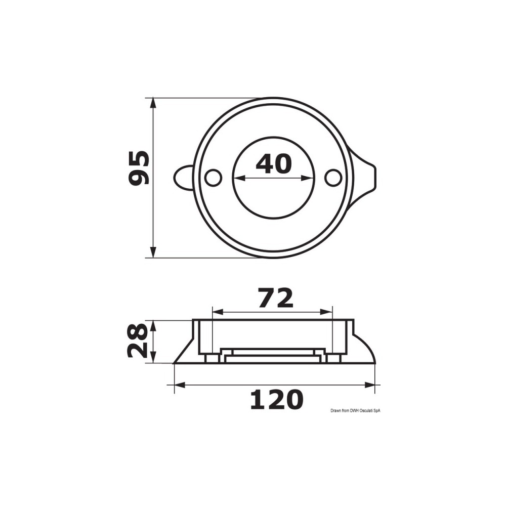 Anode collier aluminium pour Sail Drive Ø 97 mm – Image 2
