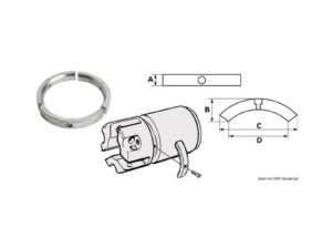Kit 3 anodes aluminium p.hélice 3 pale Sail Drive pour bateau
