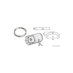 Kit 3 anodes aluminium p.hélice 3 pale Sail Drive pour bateau