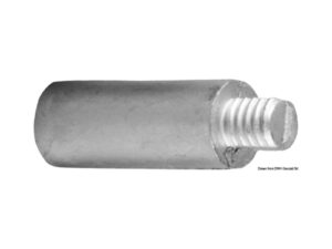 Anode zinc+laiton exch. chaleur 1/2’’ BSPT 67x15 pour bateau M8