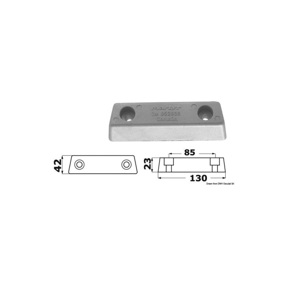 Anode base aluminium Duo Prop 852835-8 – Image 2