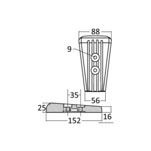 Anode pied magnésium Volvo SX/DPS