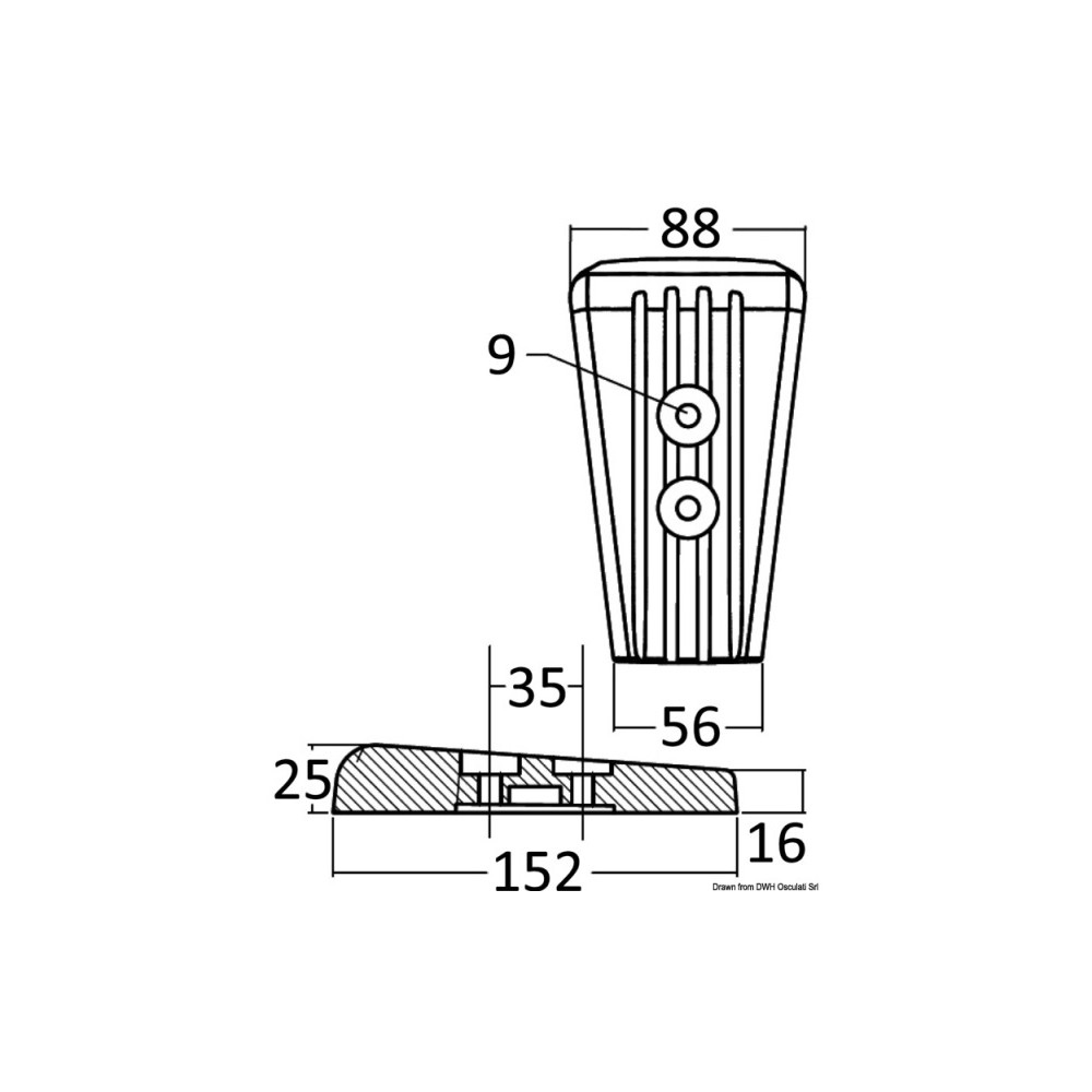 Anode pied magnésium Volvo SX/DPS