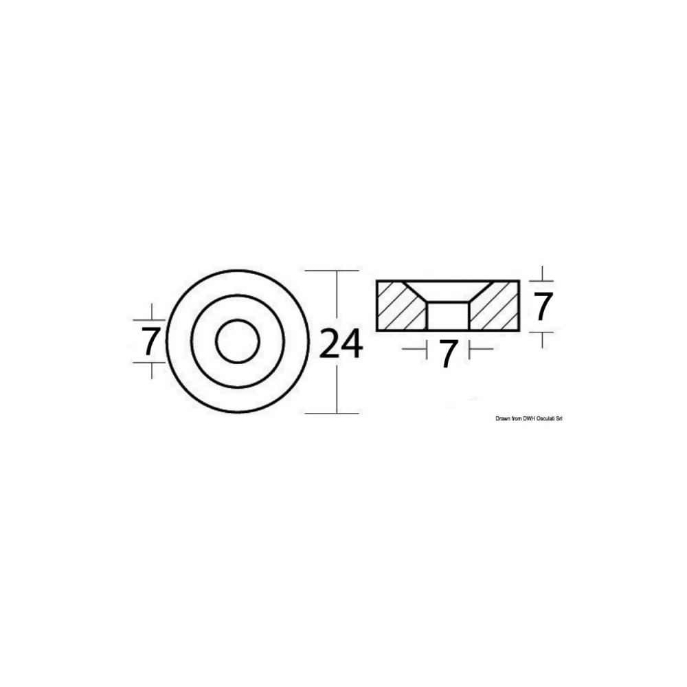 Rondelle aluminium 24x6,5 – Image 6