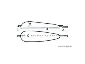 Anode à souder aluminium 2500 g Aluminium