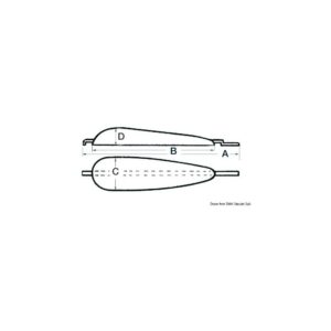 Anode à souder aluminium 2500 g Aluminium
