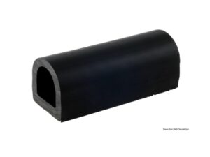 Profilé en PVC noir 70x70 mm Découpes de 2m