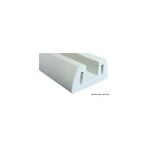 Défence de quai en PVC gris 72x30 mm Découpes de 2m