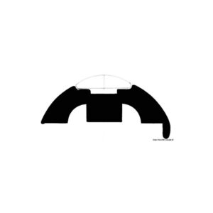 Base x profilé PVC blanc 40 mm