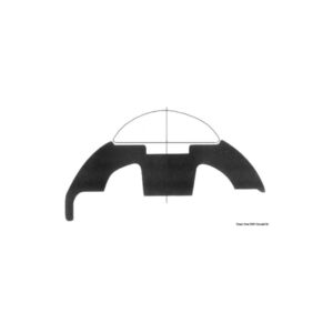 Base x profilé PVC blanc 60 mm