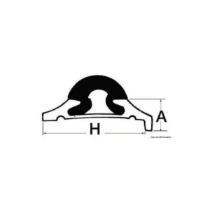 Profil PVC noir pour 44.485.65