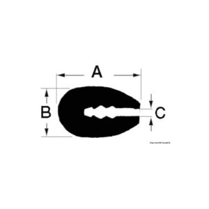 Profilé PVC blanc 55 shore 3,5 mm Rouleau 24 m