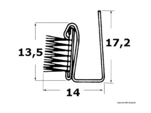 Jonc contre les courants d'air AISI316 Inox AISI 316