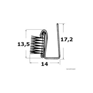 Jonc contre les courants d'air AISI316 Inox AISI 316