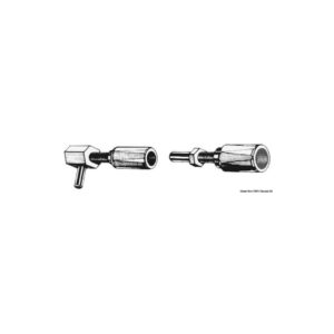 Raccord en laiton 90° p. timonerie hydraulique
