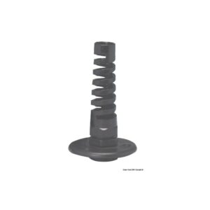 Kit passe paroi nylon noir flange inox