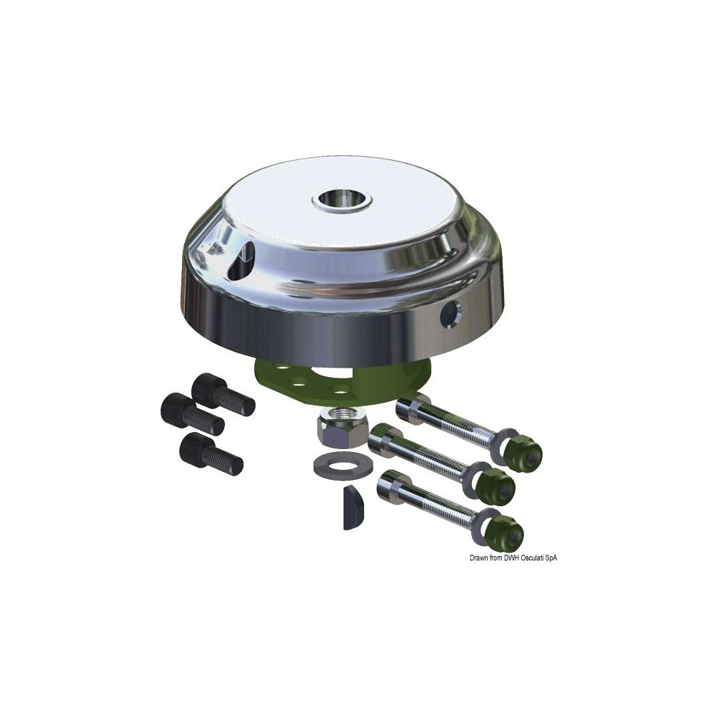 Dispositif antivol X90 enjoliveur chromé 90°