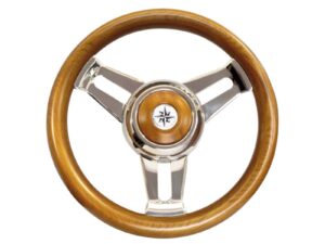 Volant teak à branches inox Ø 350 mm