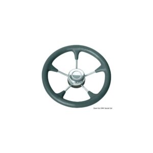 Volant polyuréthane souple avec cône noir 350 mm pour bateau