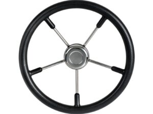 Volant polyuréthane souple noir 320 mm