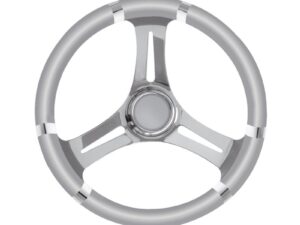 Volant B polyuréthane souple gris/inox 350 mm