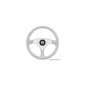 Volant MANTA blanc/argent 355 mm
