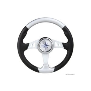 Volant noir/argent 350 mm