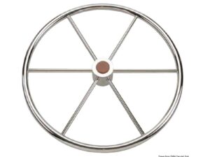 Barre à roue inox poli miroir 6 branches 600 mm