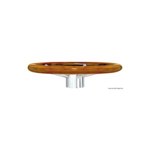 Volant inox avec couronne en acajou 350 mm