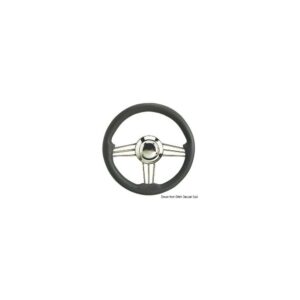 Volant inox+polyurethane gris 350 mm