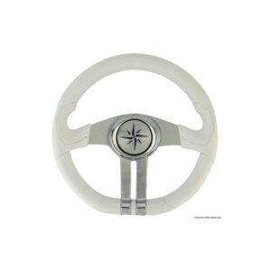 Volant Baltic blanc branches argent/chrome