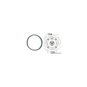 Bride p.timoneries hydrauliques Ultraflex ronde