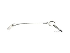 Plaque + câble inox avec câble sûreté pliable 6 mm