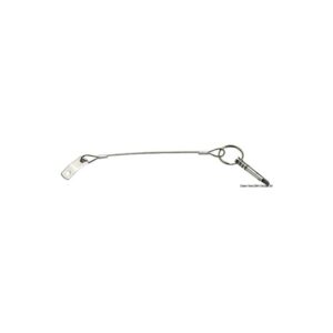 Plaque + câble inox avec câble sûreté pliable 6 mm