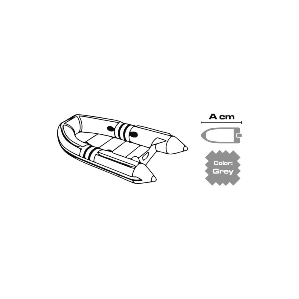 Bâche p. bateaux gris 240/320 cm 300D – Image 2