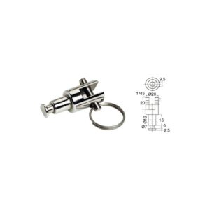 Platine AISI316 p. dames de nage