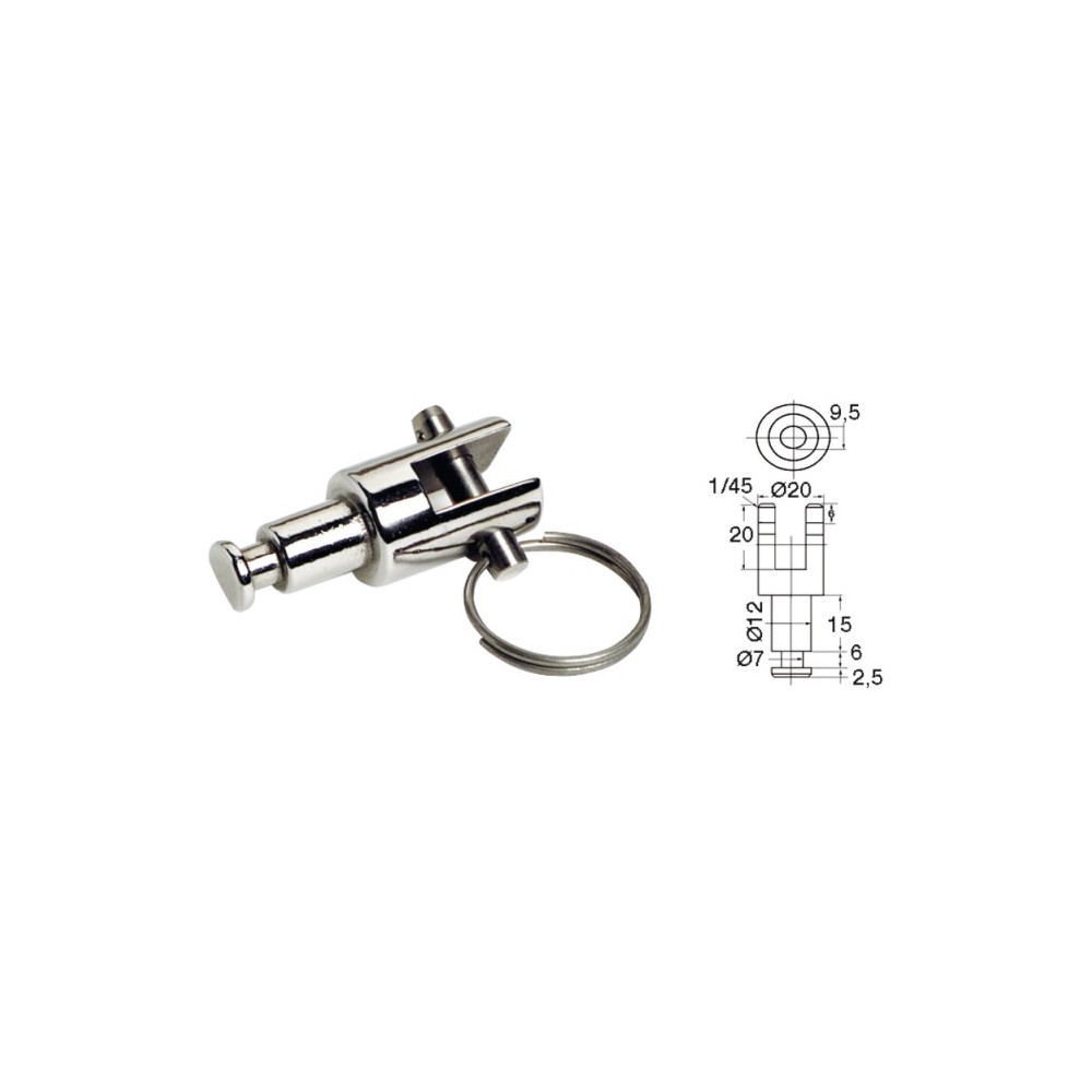 Platine AISI316 p. dames de nage