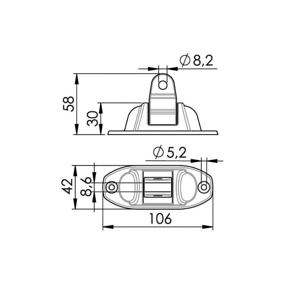 Attache capote articulée 180° – Image 2
