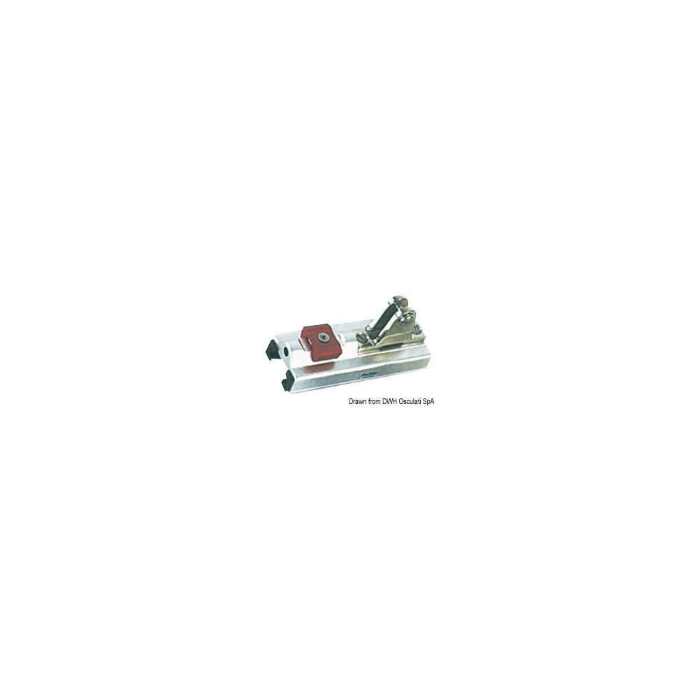 Support fixe à fourche p. rail 25x4 mm