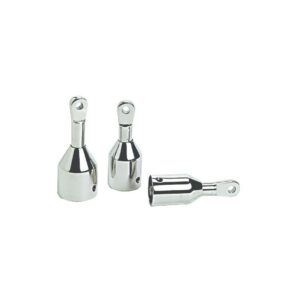 Capuchon terminal AISI316 p.montage sur tube Inox AISI 316 22 mm
